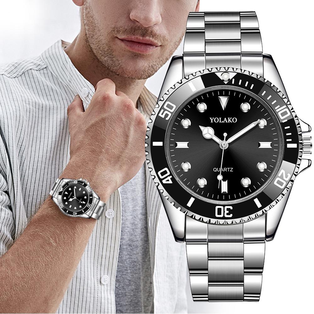 New Casual Business Men s Watches Luxury Date Green Dial Men s Watches Fashion Men s 1