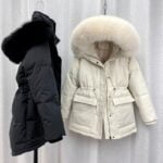 Cotton Padded Fur Parka New Big Fur Collar Down Winter Jacket Women Thick Warm Parkas Female Outerwear 1 Winter Jacket Women