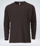 Mens Premium Blank Full Sleeve T-Shirt - Navy