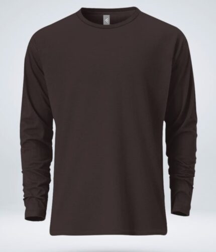 Mens Premium Blank Full Sleeve T-Shirt - Navy