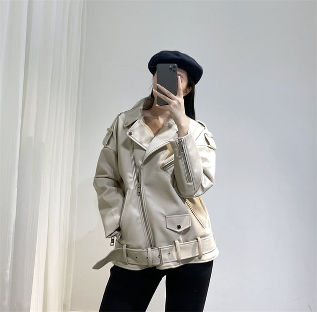 এই শীতের মরসুমে কি প্রবণতা আছে? 2 Women 2022 Spring Fashion Black Faux Leather Jacket Ladies Casual Zipper Biker Coat Female Autumn Loose 1.jpg 640x640 1