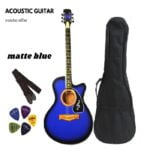 Matte Blue Premium Acoustic Guitar