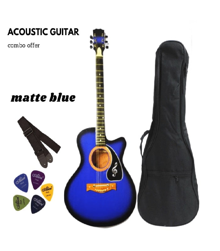 Matte Blue Premium Acoustic Guitar -2020 Edition Matte Blue Premium Acoustic Guitar
