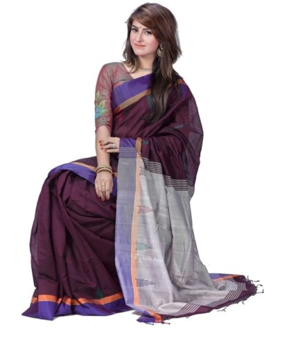 Monipuri Tosor Silk Saree