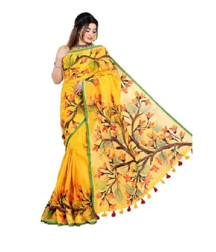 Pure Basunti Muslin Silk Sharee