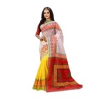 Pure muslin silk with hand block